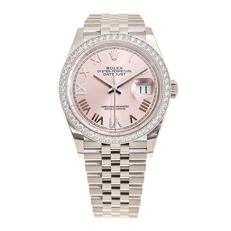 Datejust Steel Diamond Jubilee Pink Dial 36mm Product Image 1