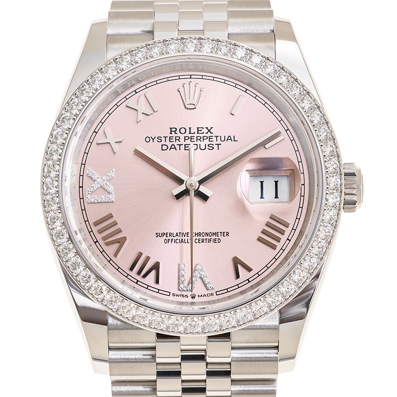 Datejust Steel Diamond Jubilee Pink Dial 36mm Product Image 3