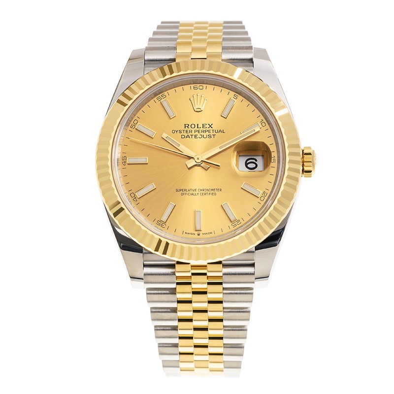 Datejust Yellow Gold & Steel Jubilee Champagne Dial 41mm Product Image 1