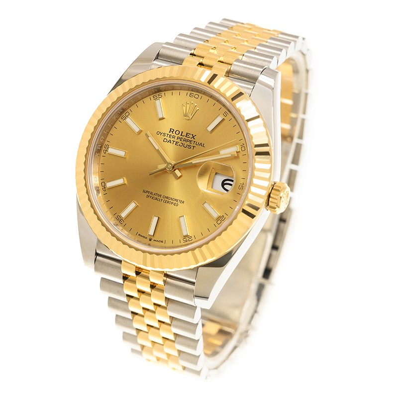 Datejust Yellow Gold & Steel Jubilee Champagne Dial 41mm Product Image 2