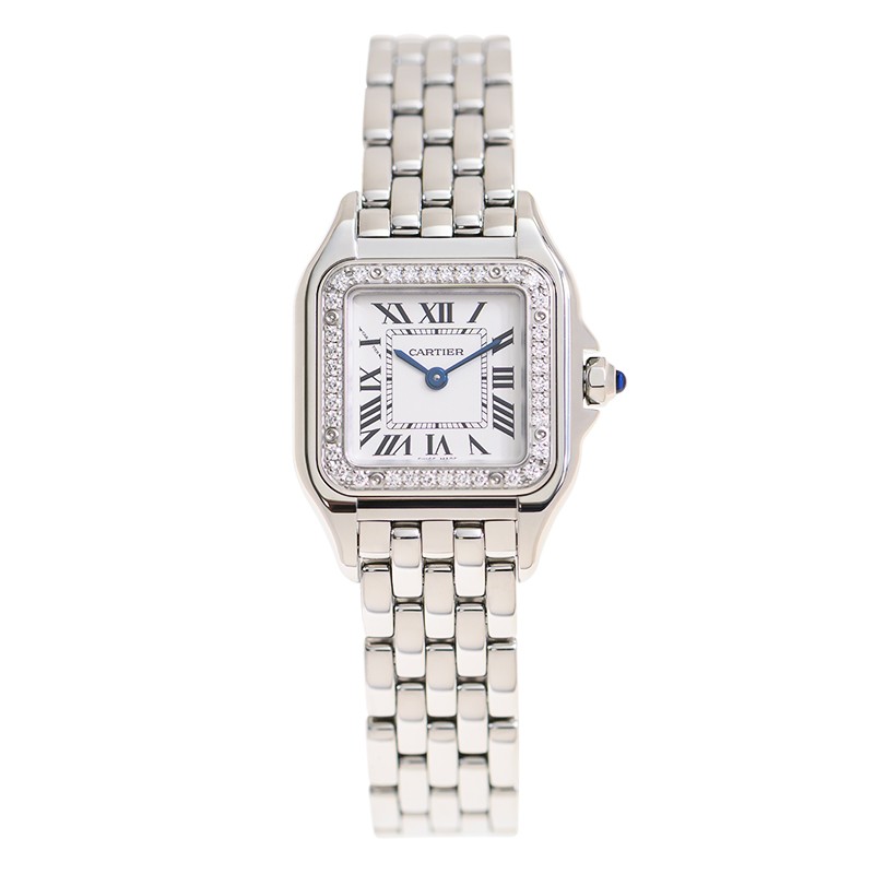 Panthère de Cartier Steel Diamond Silver Dial 30mm Product Image 1