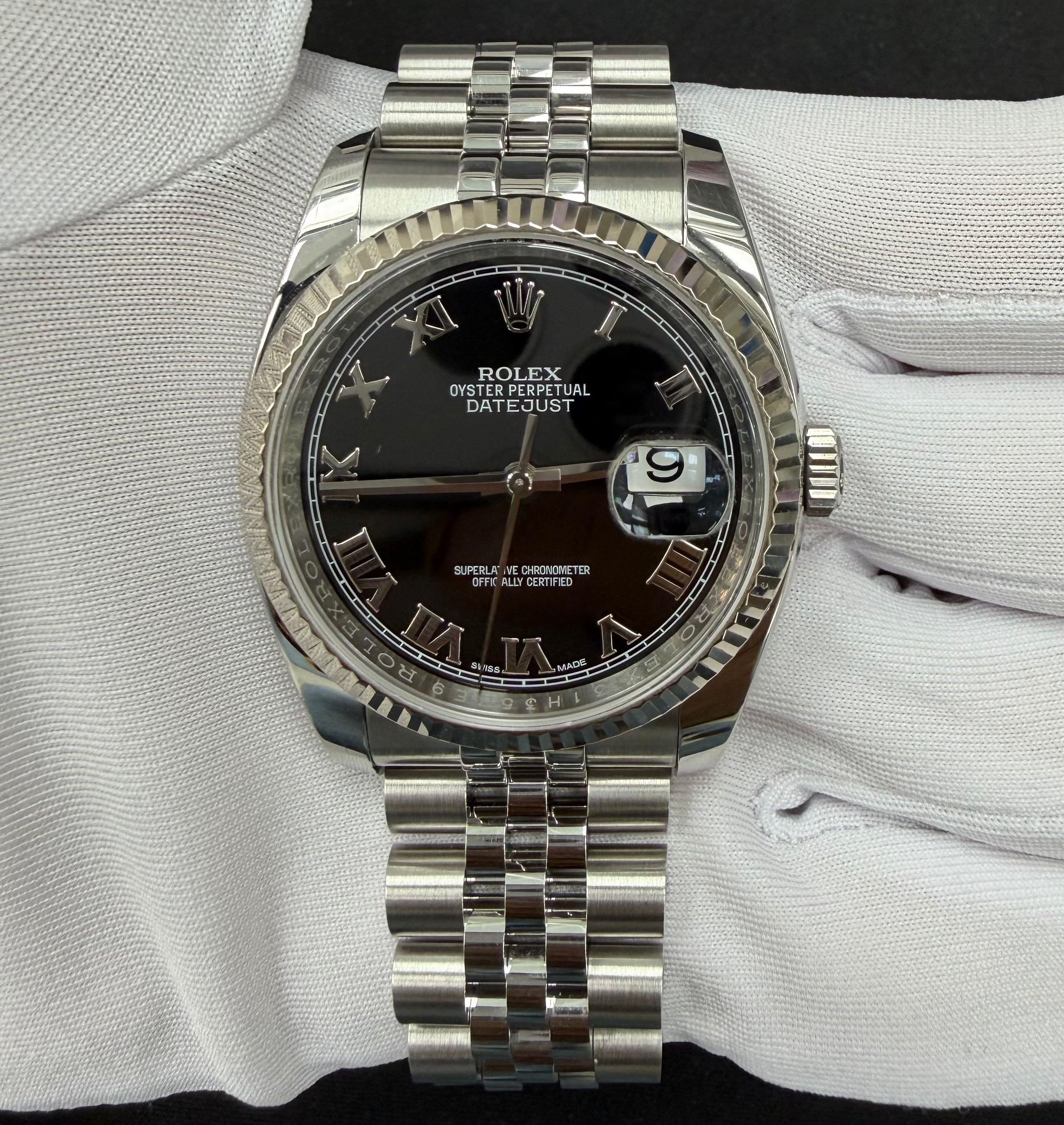 Datejust Steel Jubilee Black Dial 36mm Product Image 1