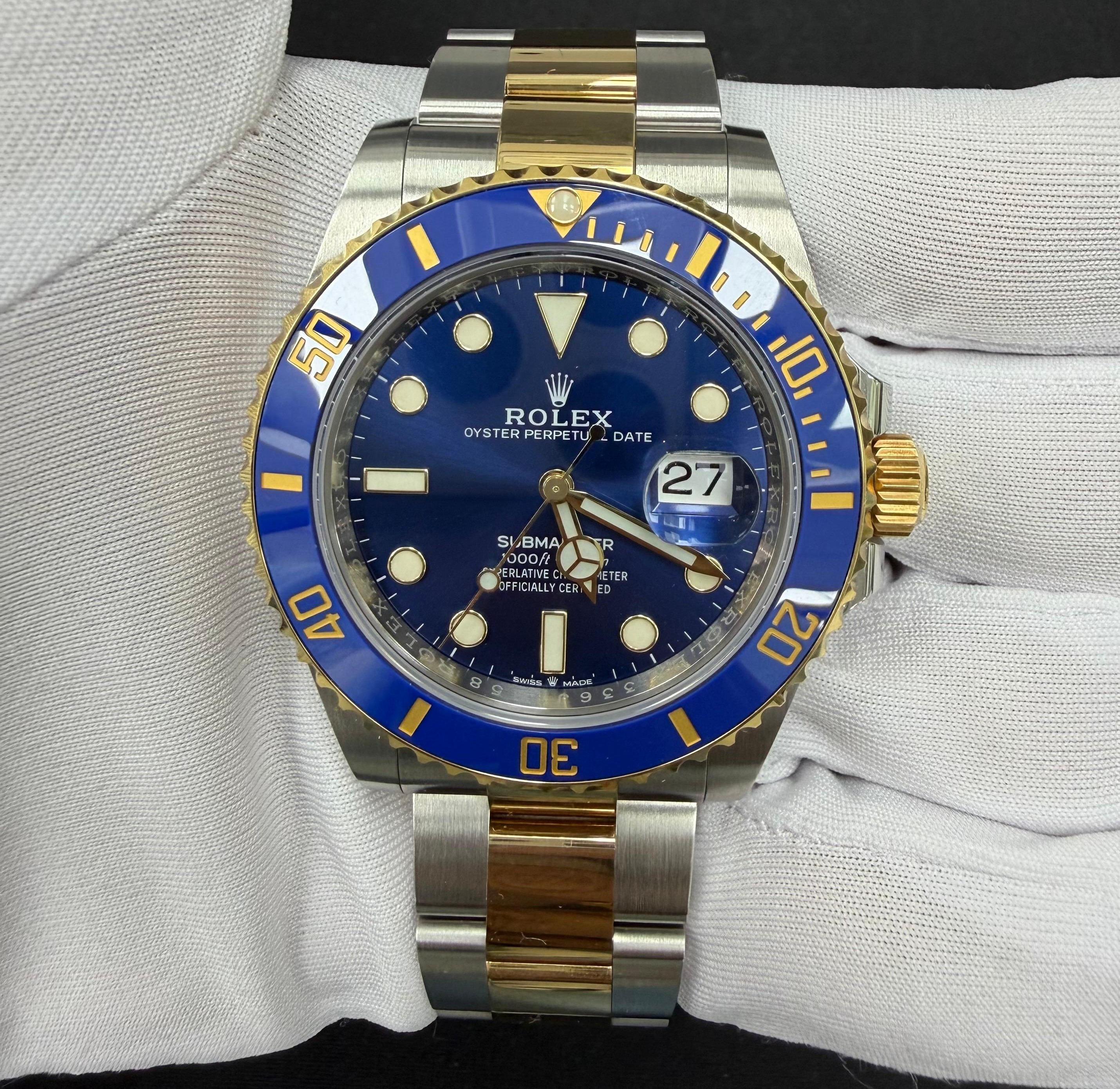 Submariner Date Yellow Gold & Steel Blue Dial 41mm Product Image 1
