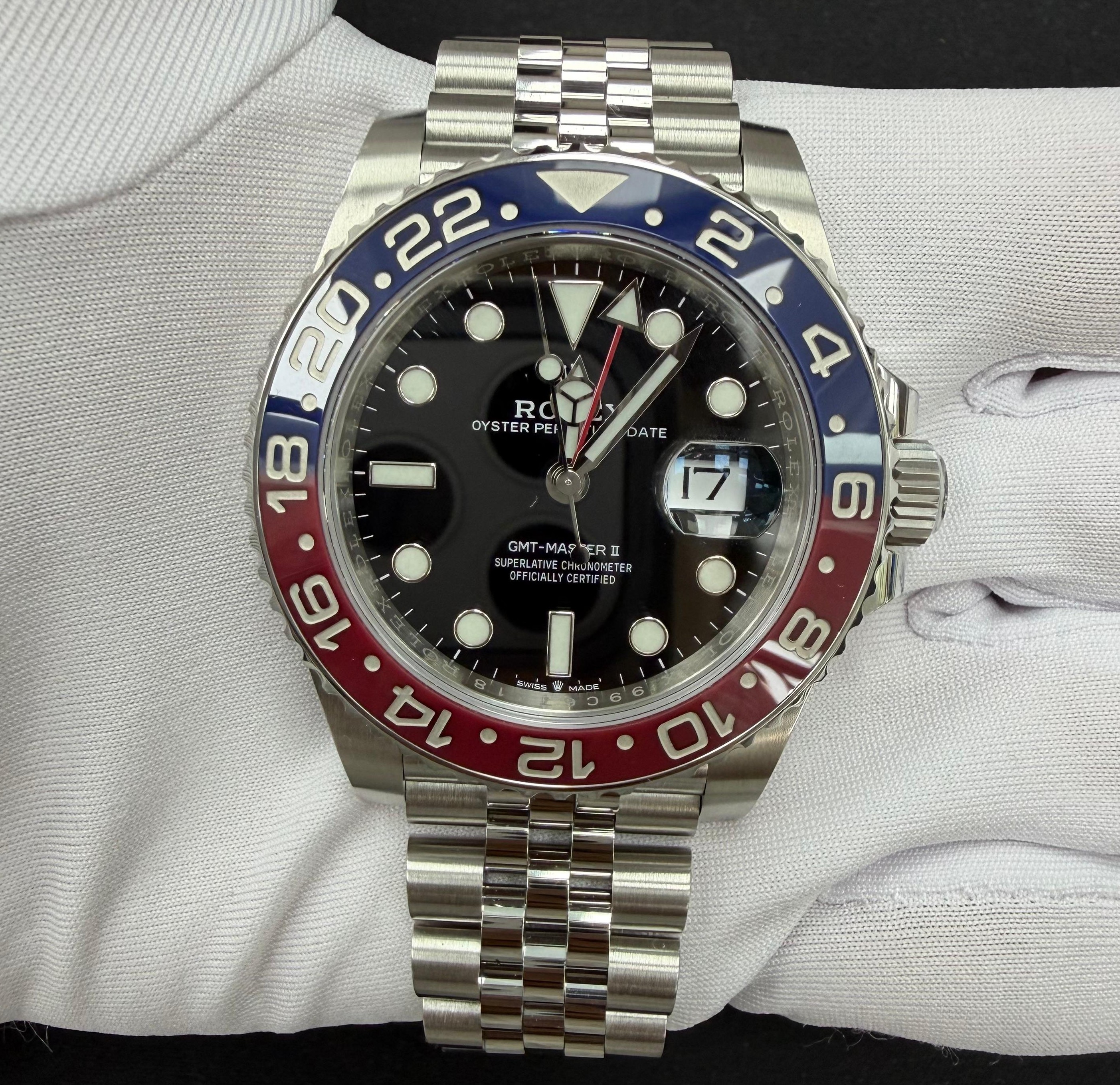 GMT-Master II Steel Jubilee Black Dial "Pepsi" 40mm Product Image 1