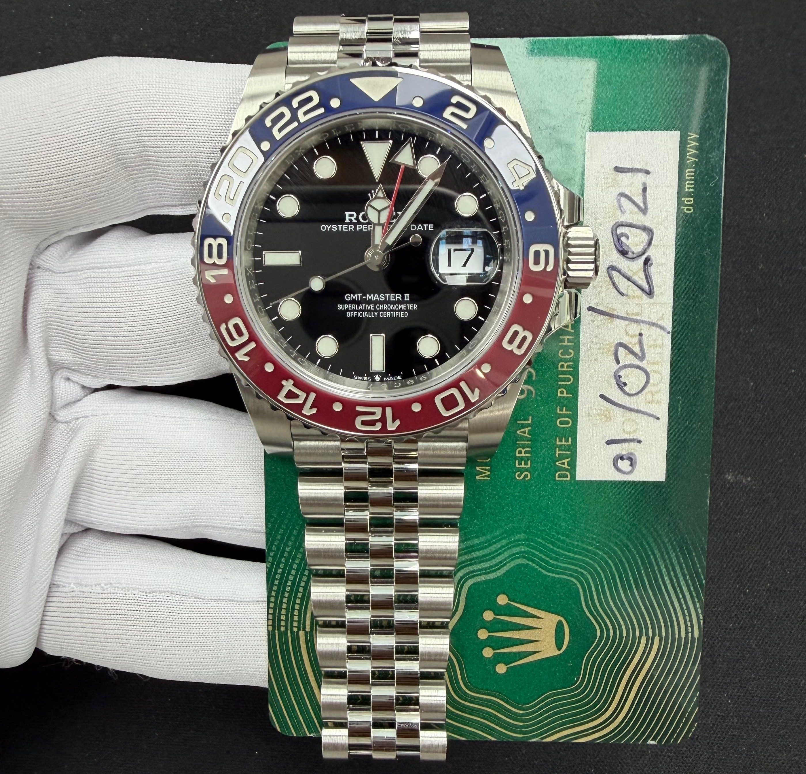 GMT-Master II Steel Jubilee Black Dial "Pepsi" 40mm Product Image 2