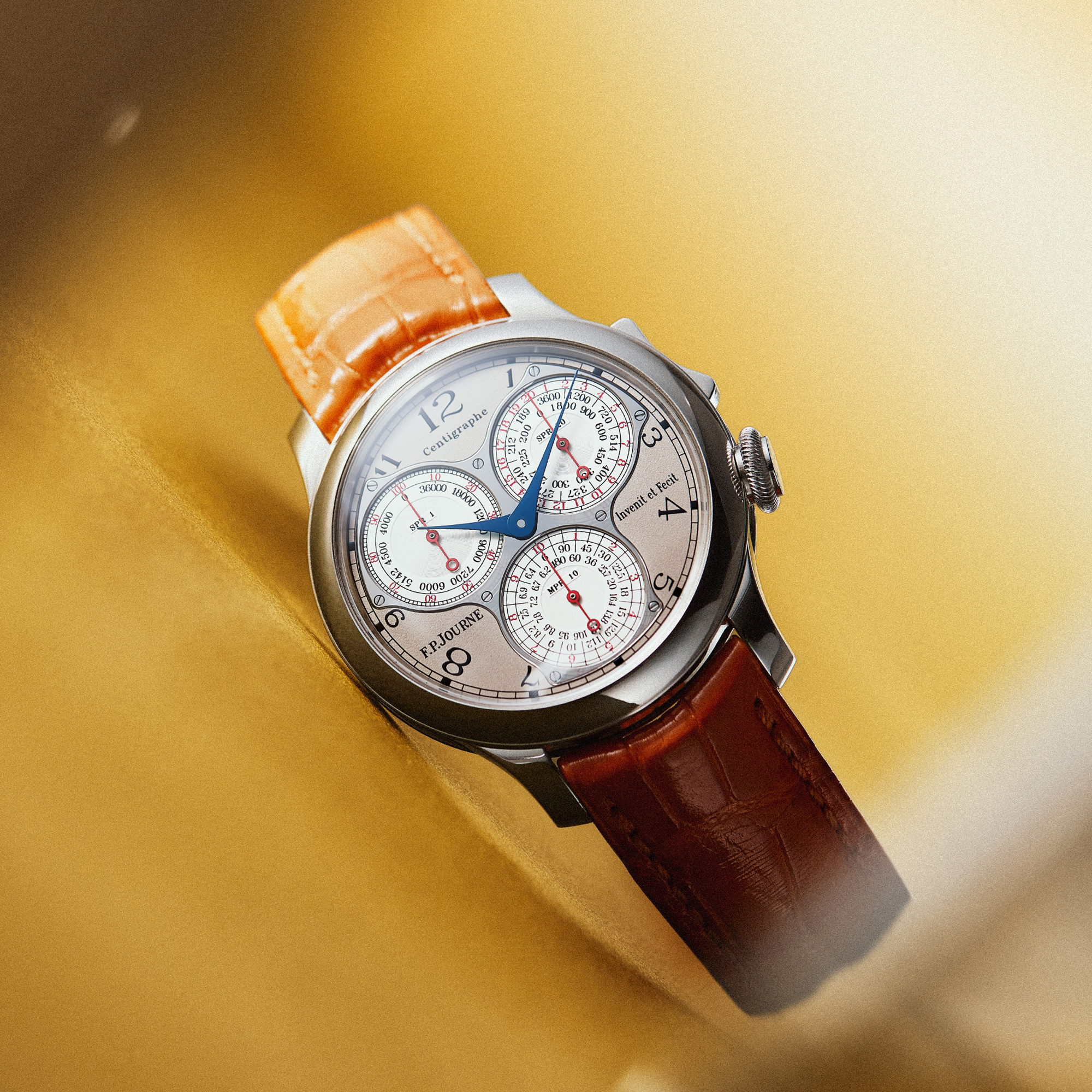 Centigraph Souverain Platinum Grey Dial 40mm Product Image