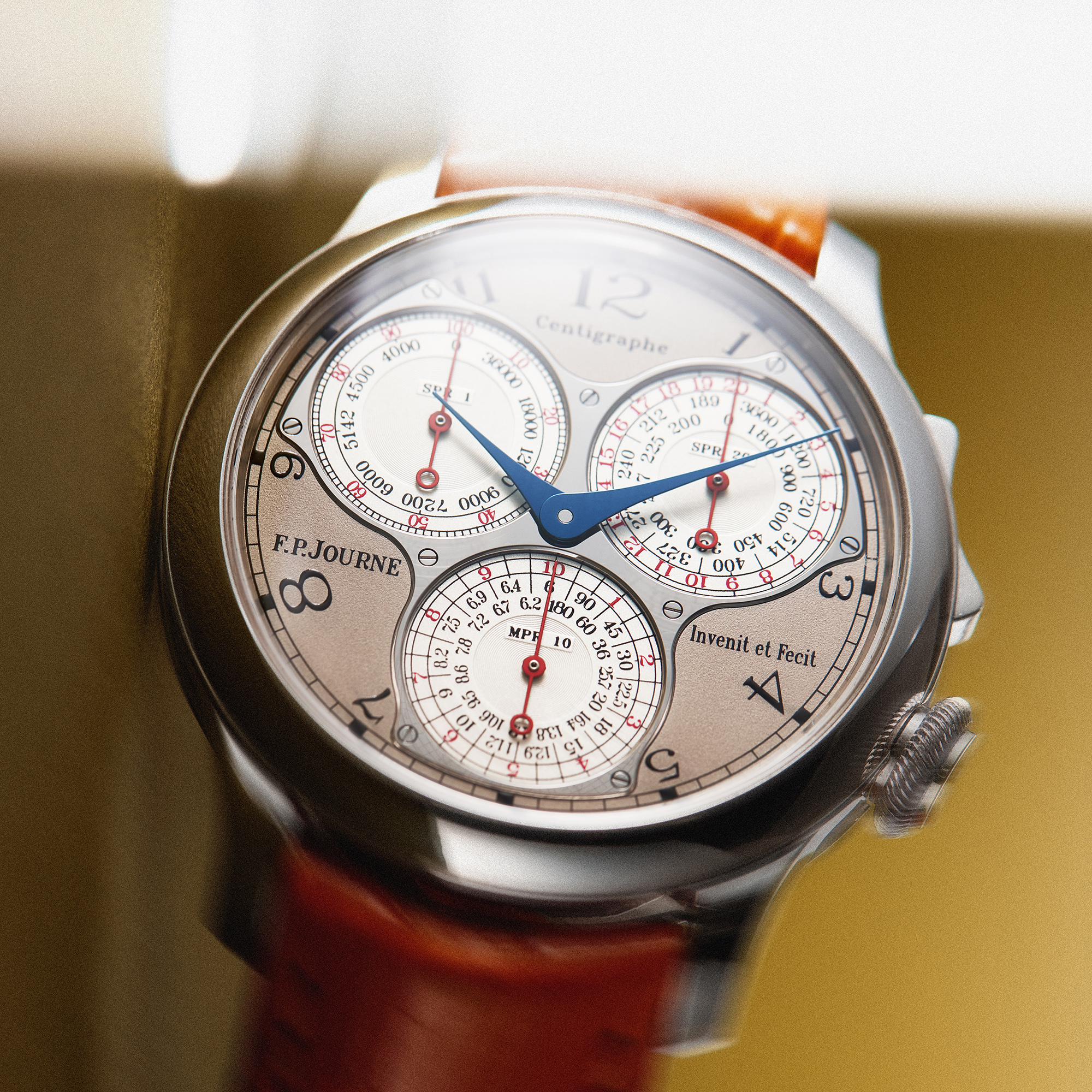 Centigraph Souverain Platinum Grey Dial 40mm Product Image