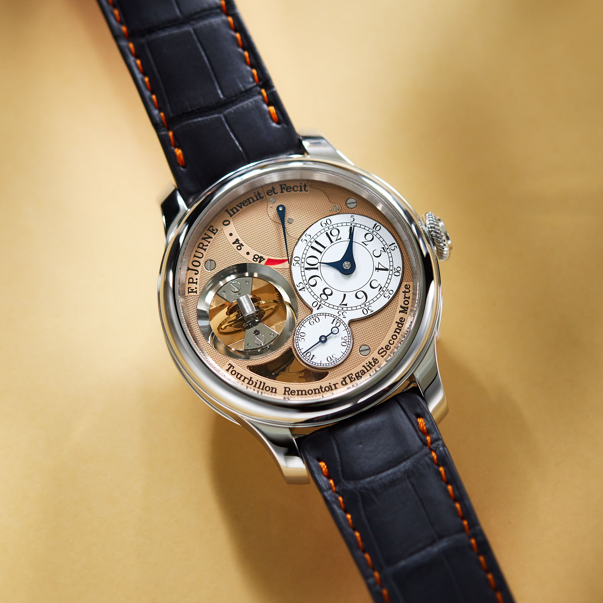 Vertical Tourbillon Platinum Salmon Dial 42mm Product Image