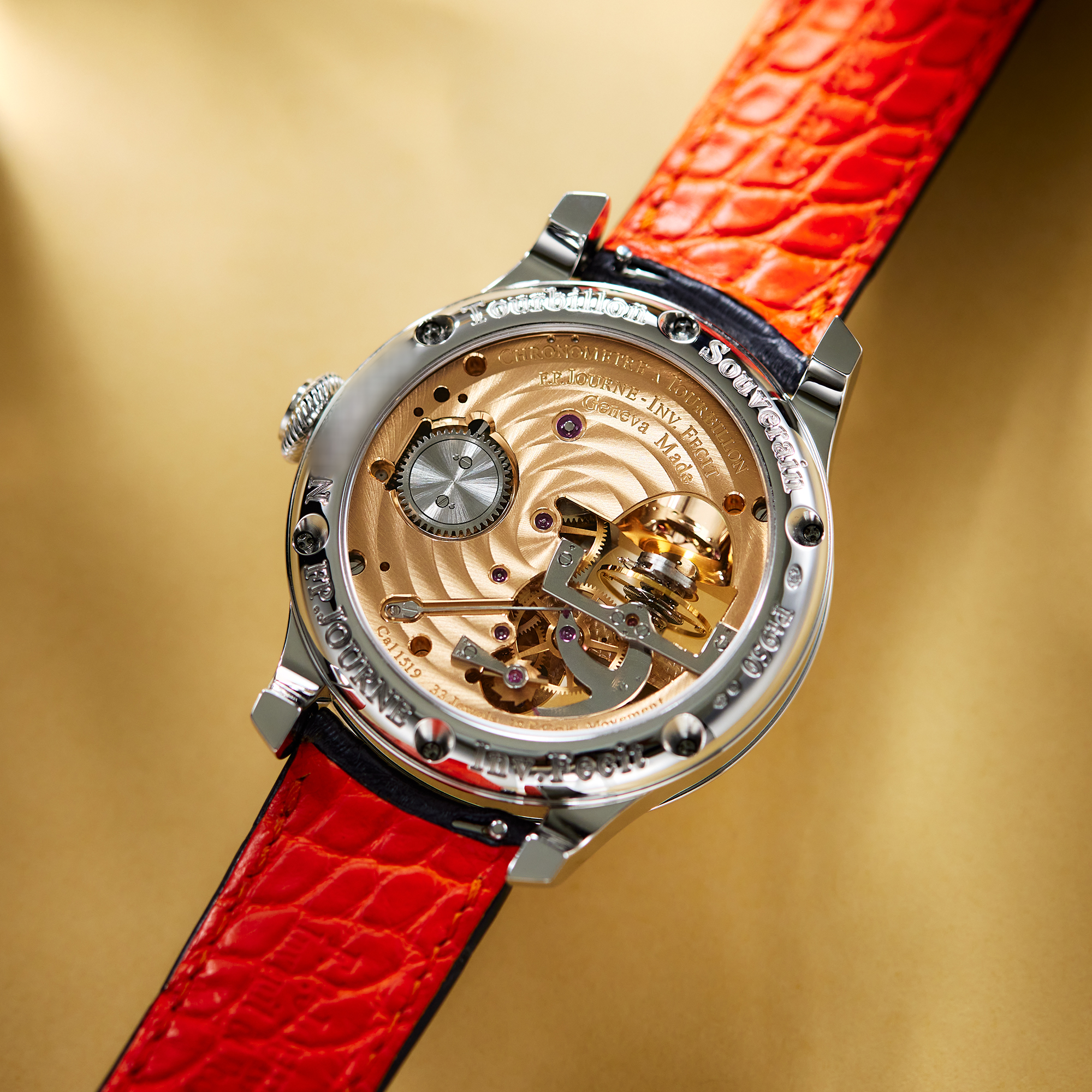 Vertical Tourbillon Platinum Salmon Dial 42mm Product Image