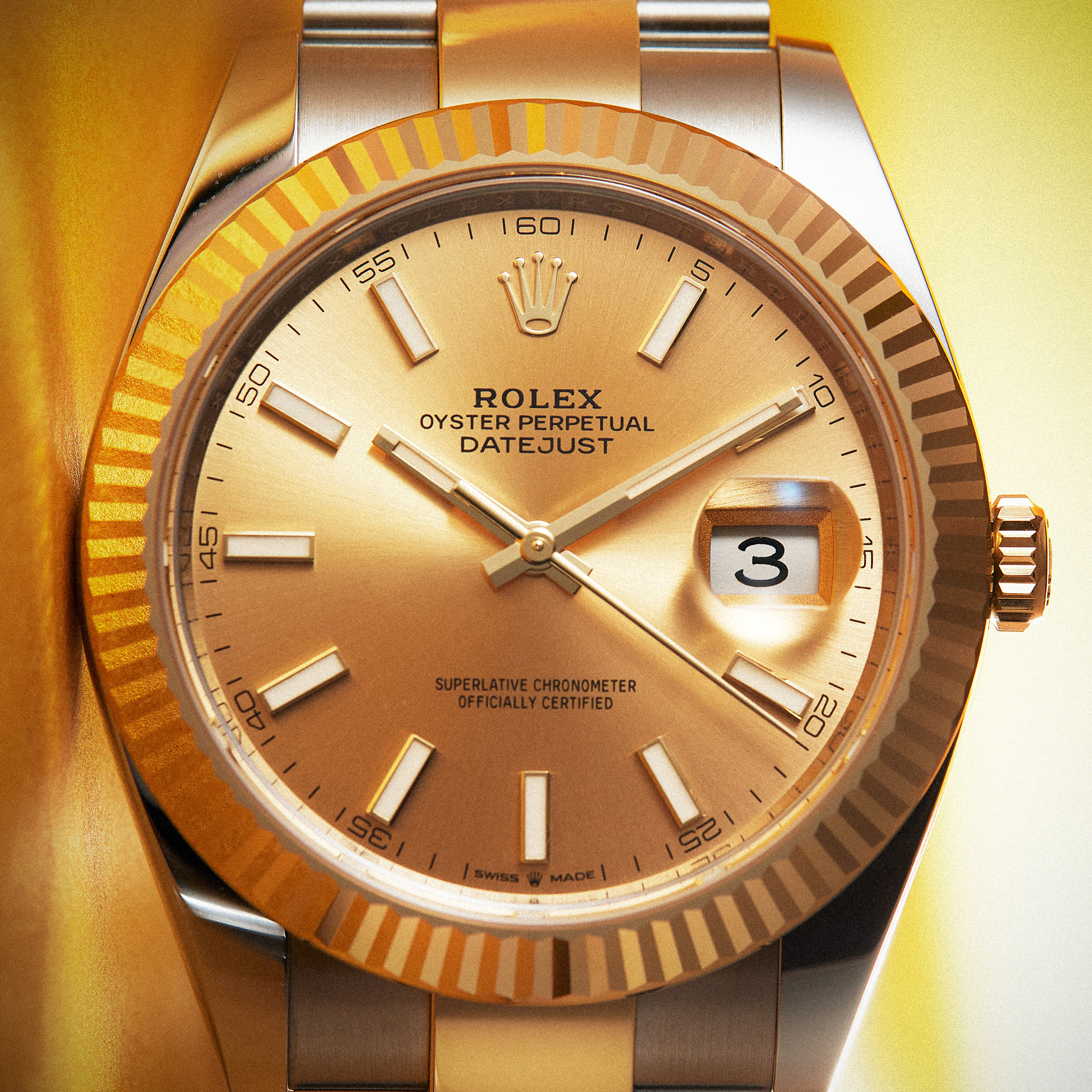 Datejust Yellow Gold & Steel Champagne Dial 41mm Product Image 7
