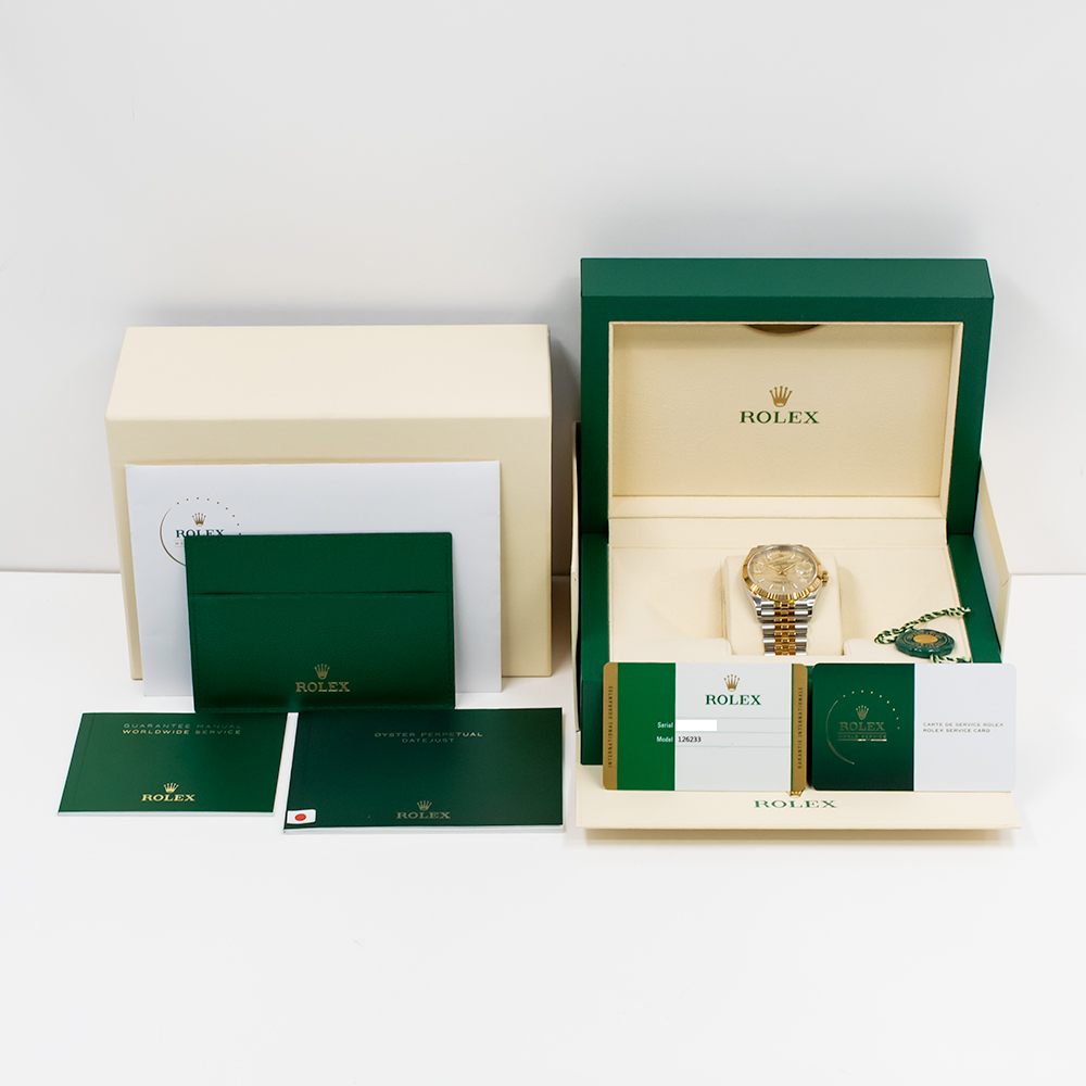 Datejust Yellow Gold & Steel Jubilee Champagne Palm Dial 36mm Product Image 10