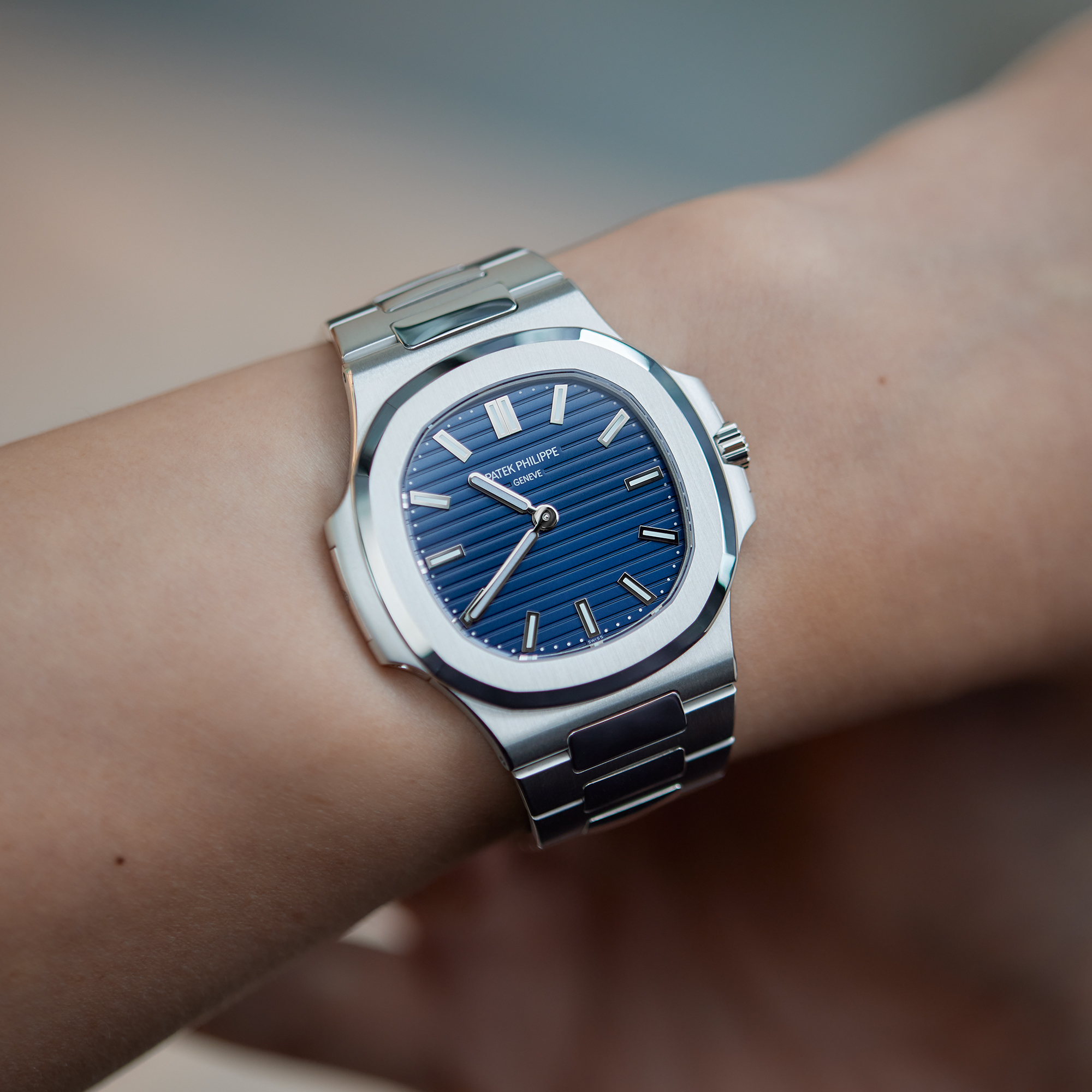 Nautilus "50th Anniversary" Platinum Blue Dial 38mm Product Image