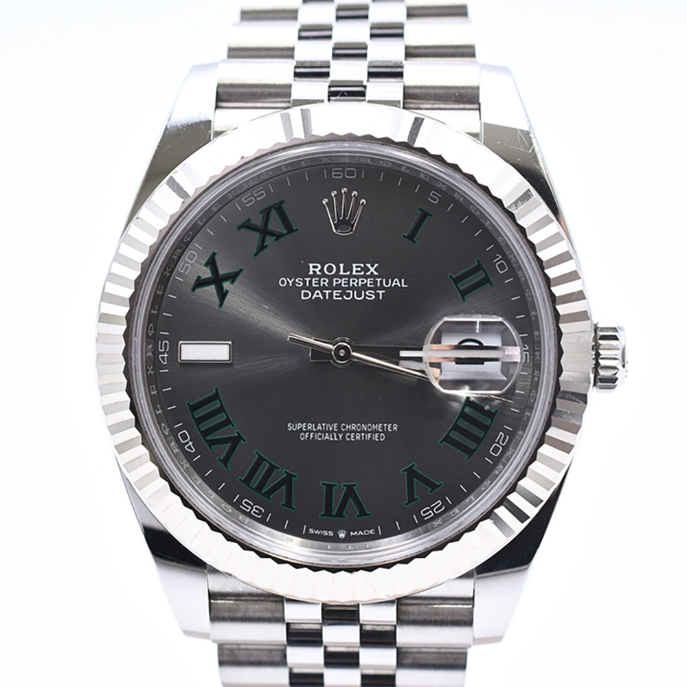 Datejust "Wimbledon" Steel Jubilee Grey Dial 41mm Product Image 1