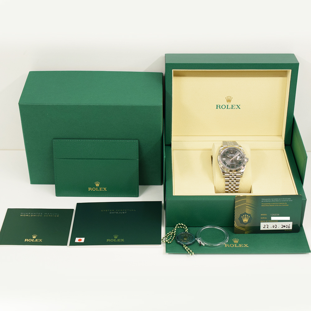 Datejust "Wimbledon" Steel Jubilee Grey Dial 41mm Product Image 11