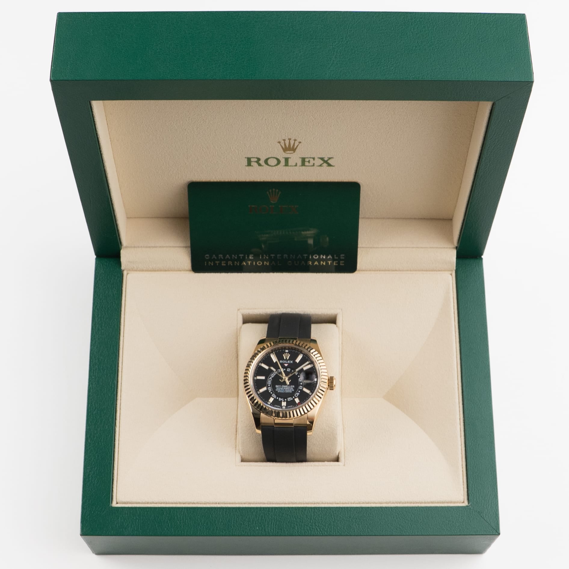 Rolex Sky-Dweller Rose Gold Oysterflex Brown Dial 42mm 336235-0002