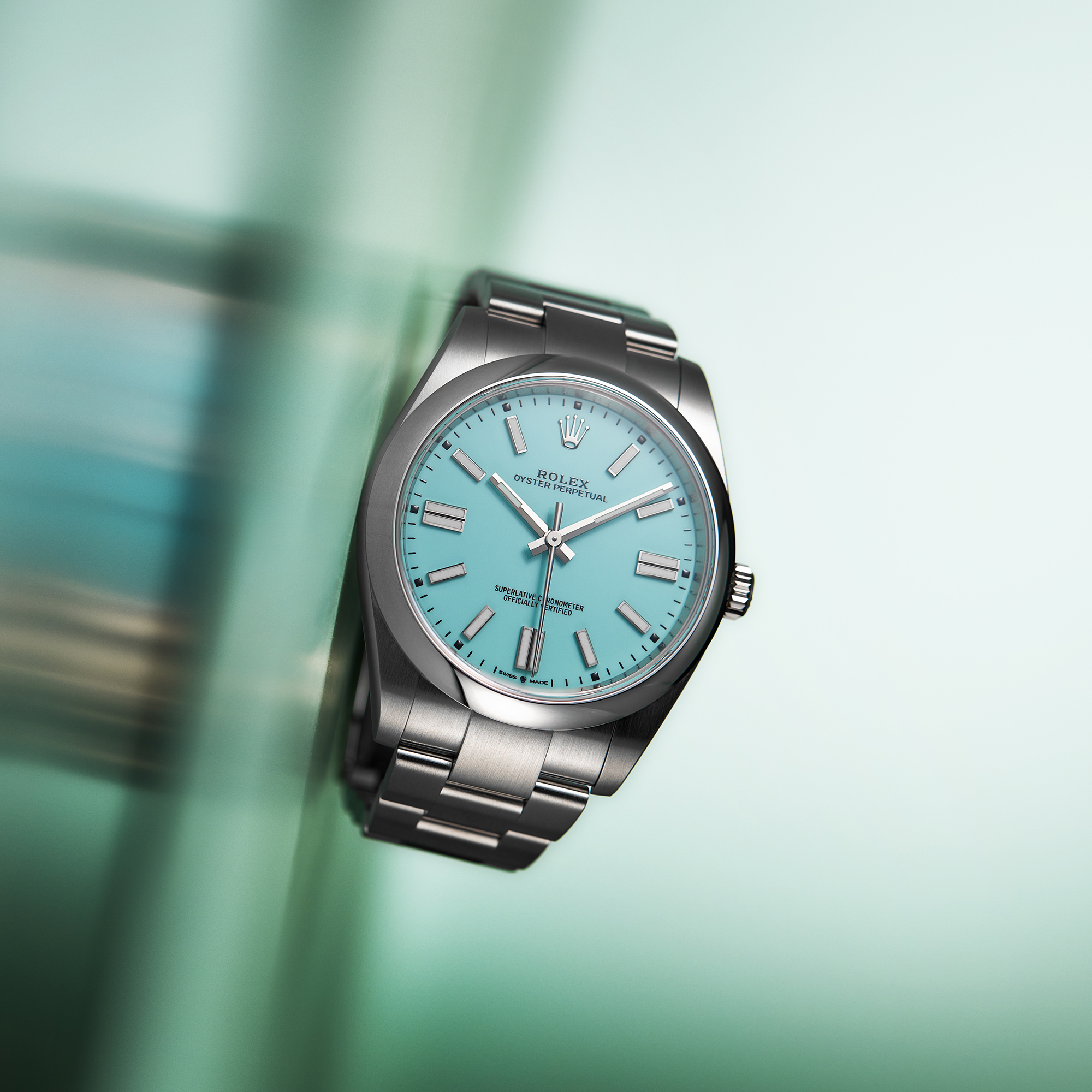 Oyster Perpetual Steel Turquoise Dial 41mm Product Image 1