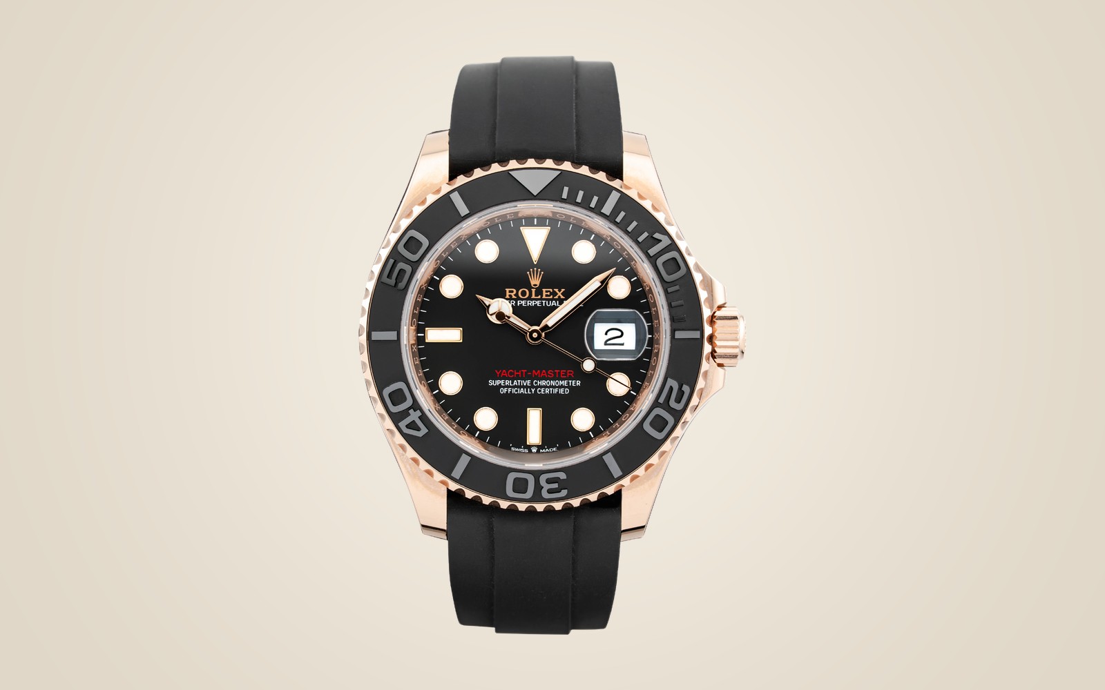 Rolex Yacht-Master 40 Everose Oysterflex