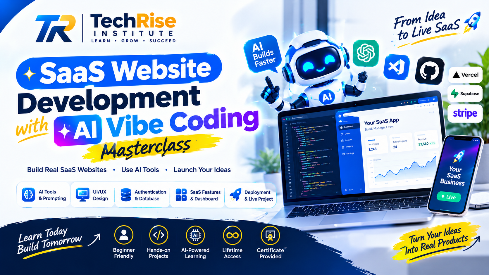 SaaS Website Development with AI Vibe Coding Masterclass