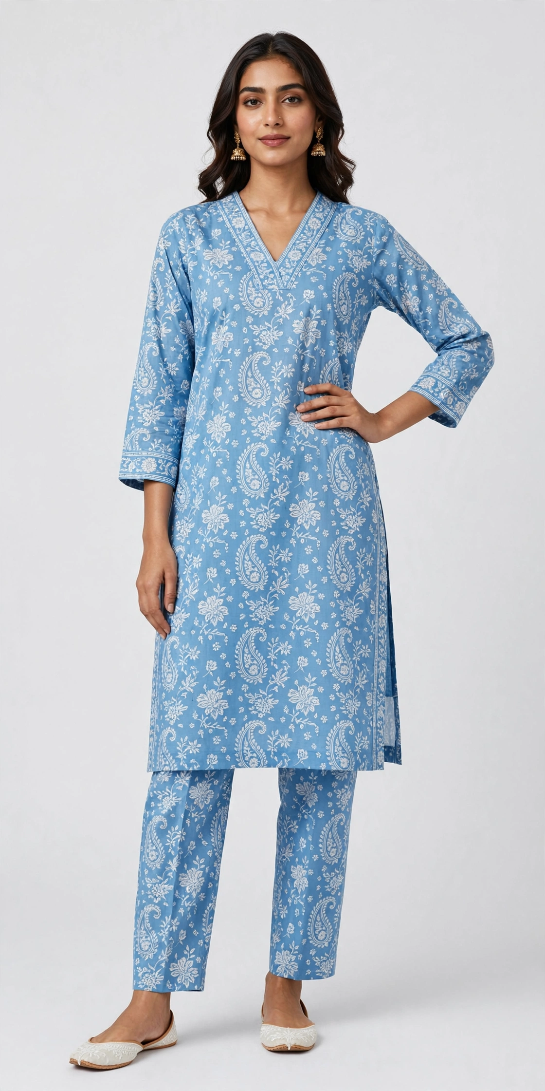PRINTED CAMBRIC 2 PCS (UNSTITCHED)