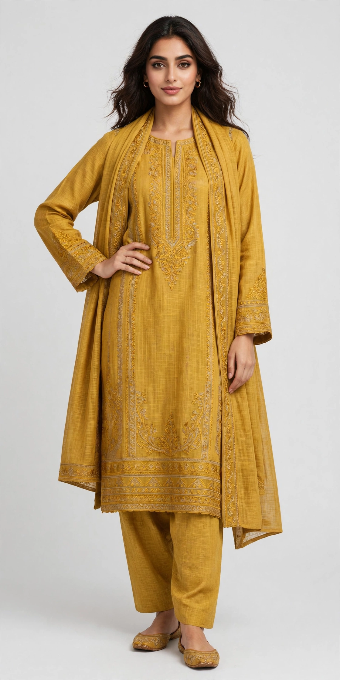 PRET EMBROIDERED SLUB KHADDAR 3 PCS