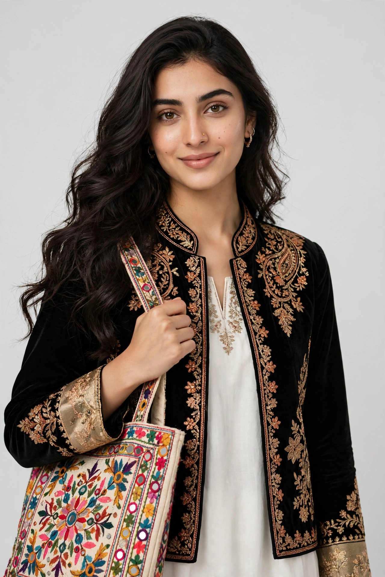 Embroidered Tote Bag
