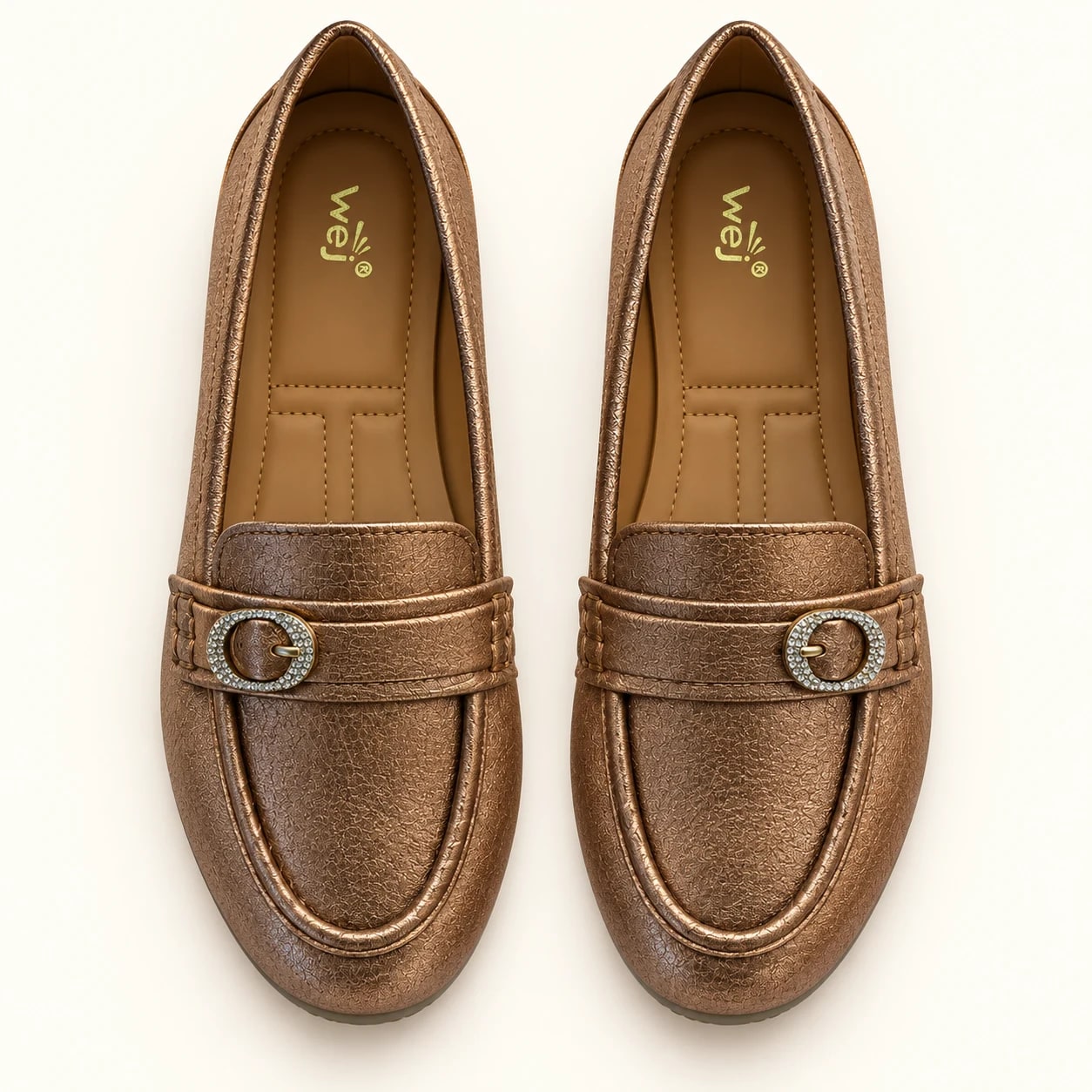 Wej 4607 Buckle Loafer — Bronze — Wej women's shoes