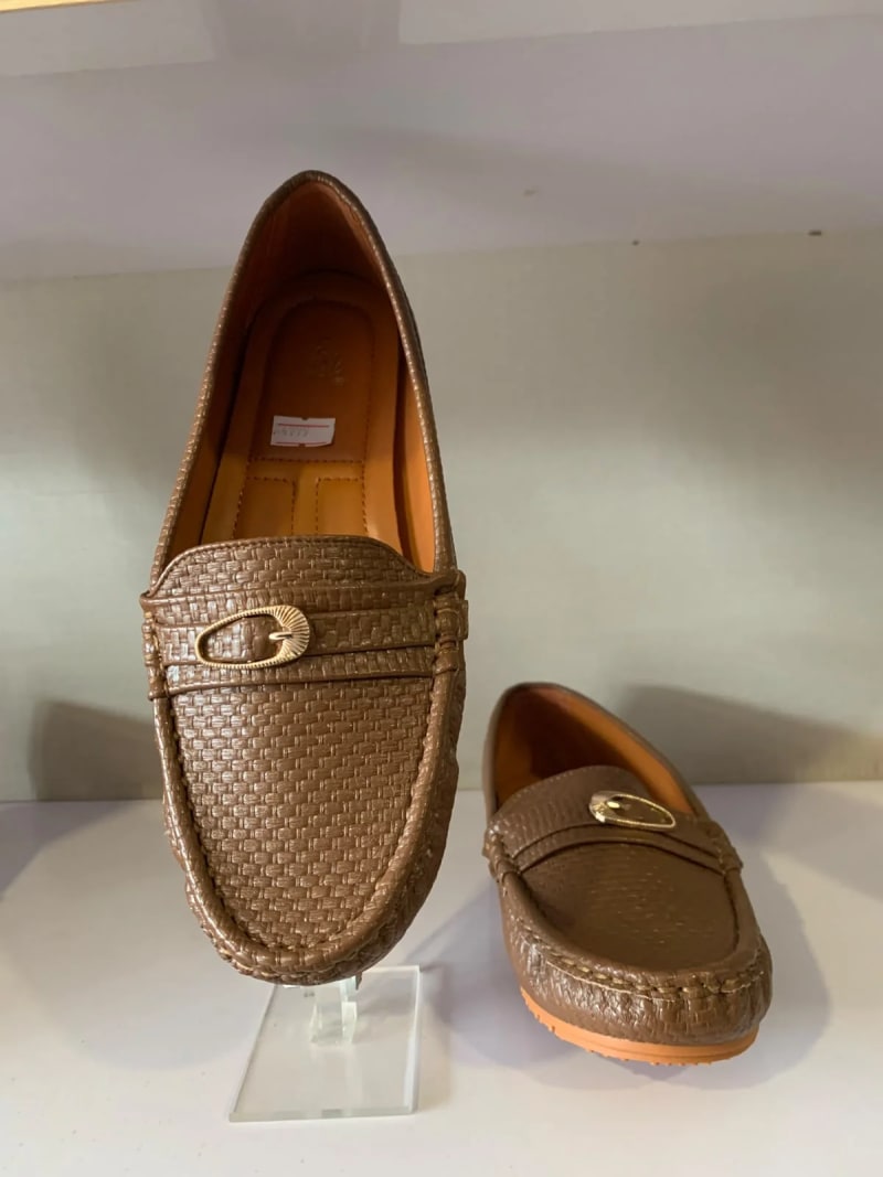 Wej 4636 Woven Buckle Loafer — Brown view 5