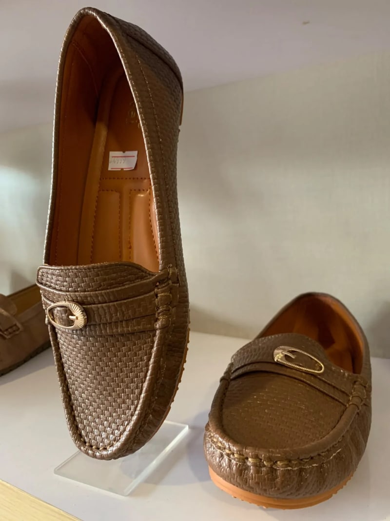 Wej 4636 Woven Buckle Loafer — Brown view 6