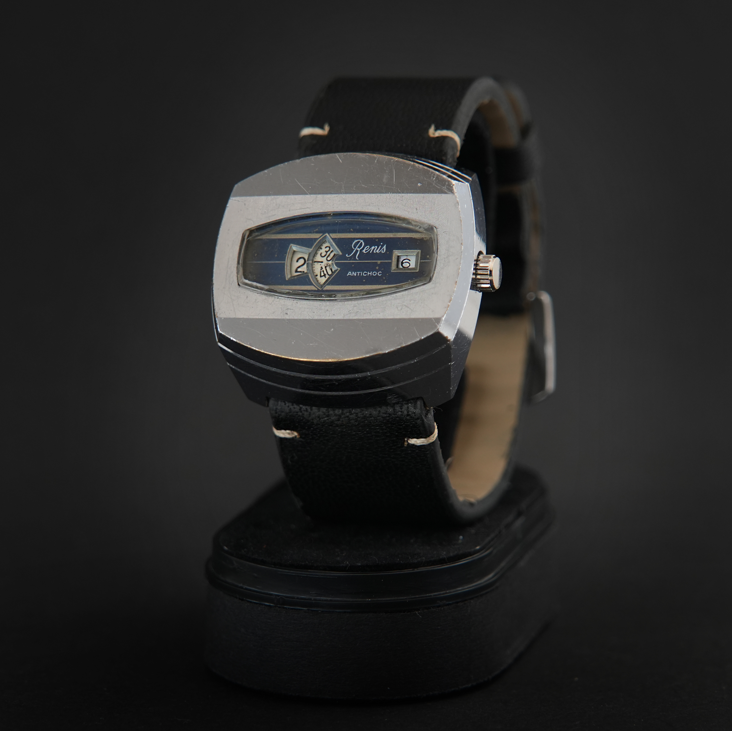 Renis | 17 Jewels | Antichoc | Blue Dial