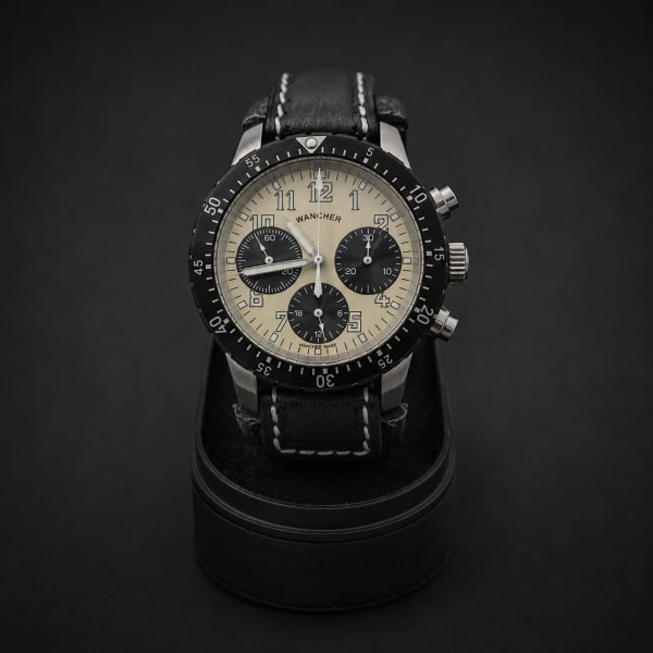 Wancher Mechanical Chronograph II (Cream Panda Dial)