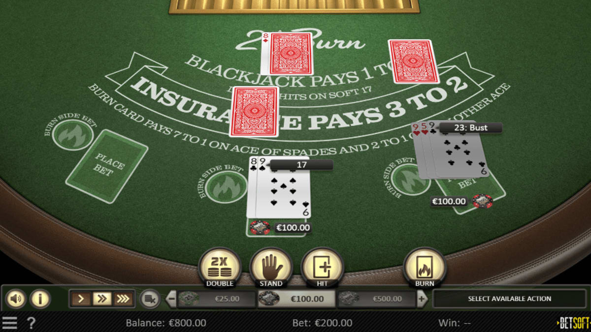 21 Burn Blackjack screenshot 1