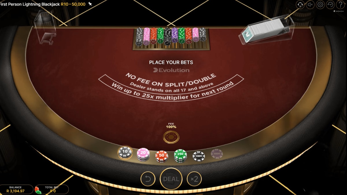 First Person Lightning Blackjack screenshot 1