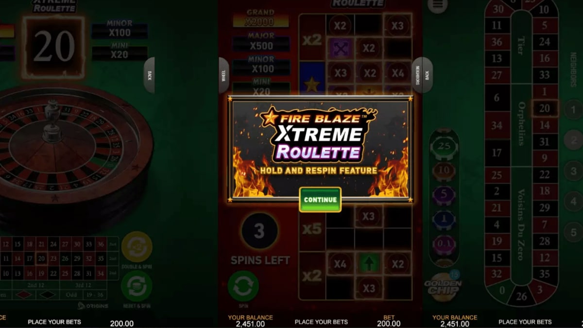 Xtreme Fire Blaze Roulette screenshot 2
