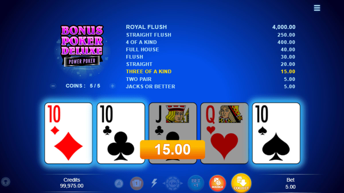 Bonus Poker Power Poker screenshot 1