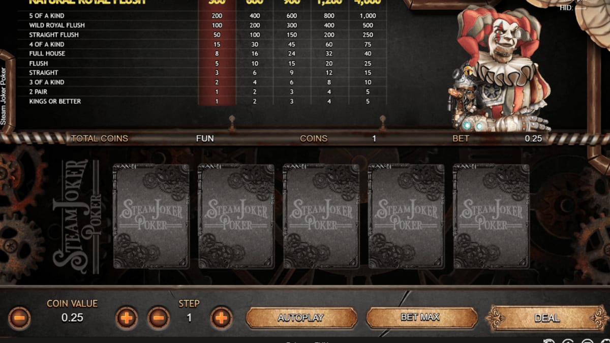 Steam Joker Poker screenshot 1
