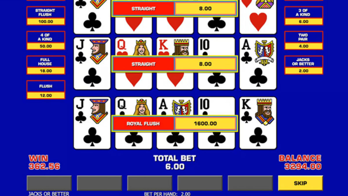 Triple Play Draw Poker screenshot 1