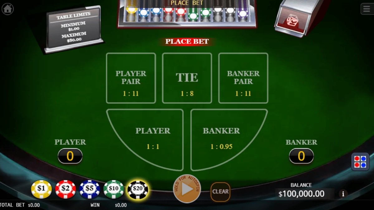 Baccarat screenshot 1