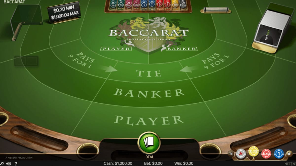 Baccarat Professional Series screenshot 1