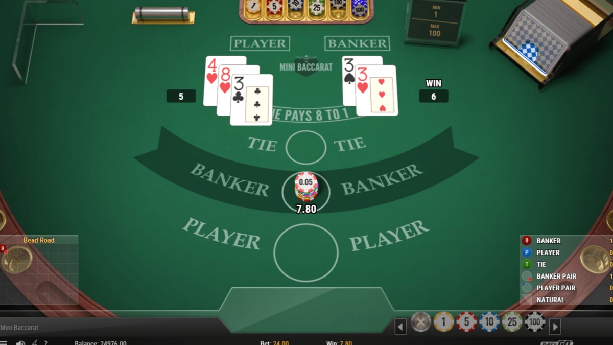 Mini Baccarat screenshot 2