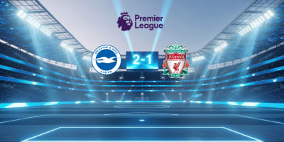 Brighton stun Liverpool 2-1 in Crucial Matchweek 31 Clash