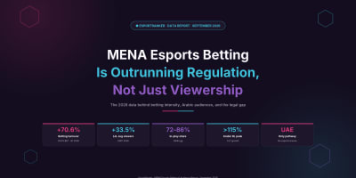 MENA Esports Betting Is Outrunning Regulation, Not Just Viewership