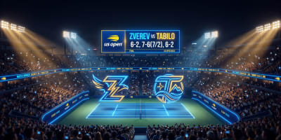 Alexander Zverev Sweeps Alejandro Tabilo at US Open