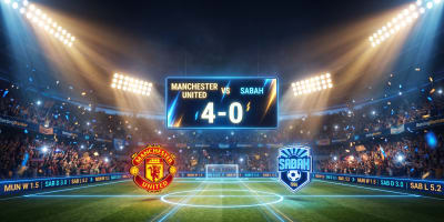 Manchester United Defeat Sabah 4-0 in Champions League Return