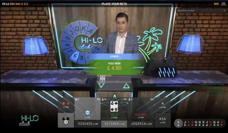 Features and Bonus Rounds HiLo by Playtech