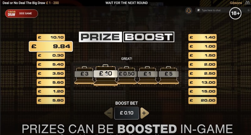 Deal Or No Deal The Big Draw Features and Bonus Rounds