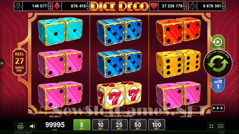 Reseña de Dice Deco de Amusnet Interactive