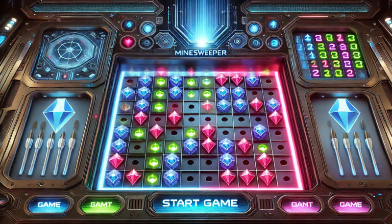 Are mine games related to minesweeper?