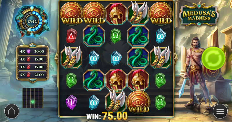  Medusa’s Madness The Medusa Wild symbol Screen