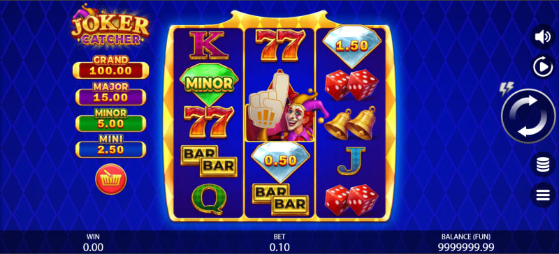 Joker Catcher isn’t just a spin-and-hope slot — it’s driven by Catch Frames, dynamic prize zones