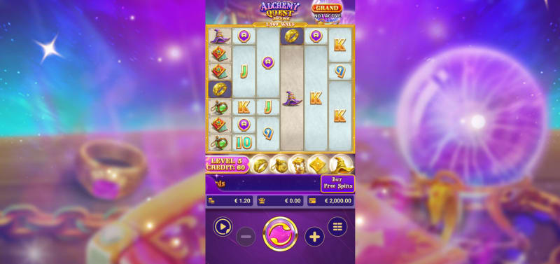 Alchemy Quest Jackpot is a 6\-reel video slot from Spadegaming